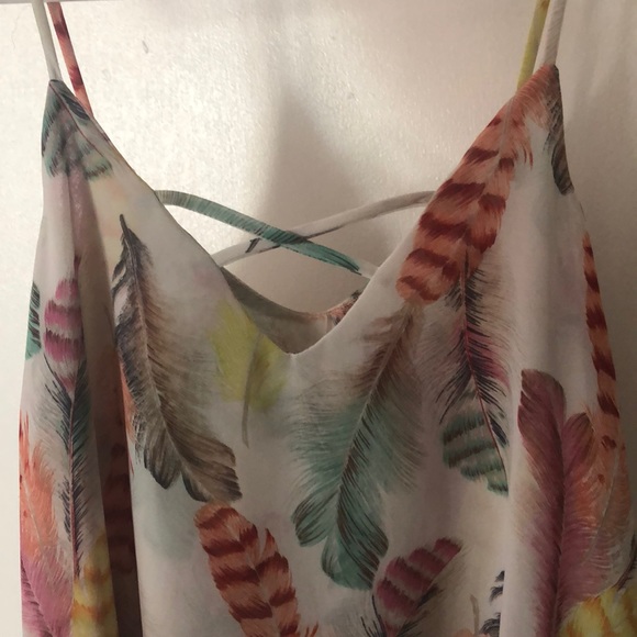 Fun feather camisole blouse - Picture 4 of 4
